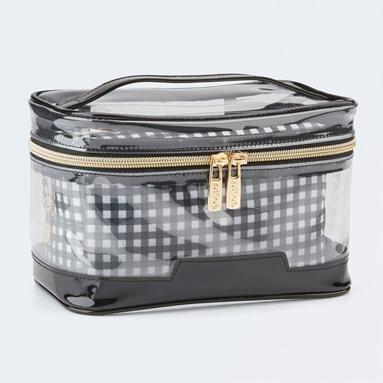 Scunci Gingham 2pc Train Case